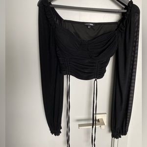 Small off the shoulder black top